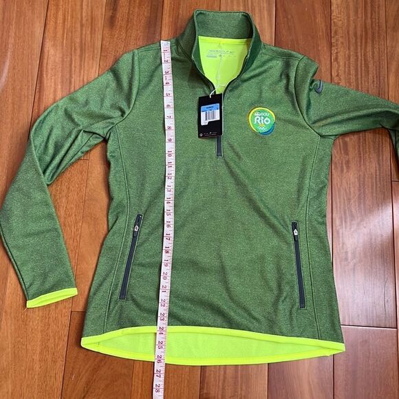 NWT Nike Rio Golf 2016 Olympic Thermr-fit Fleece Lined Half Zip Pullove size M - Picture 10 of 10